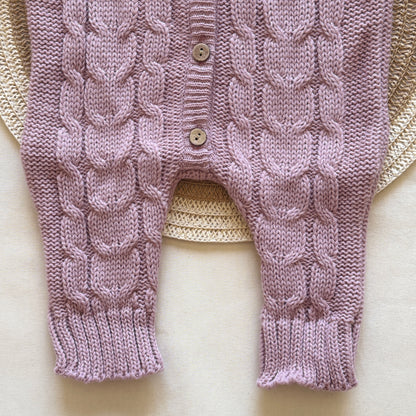 Enterito tejido - Rosa viejo