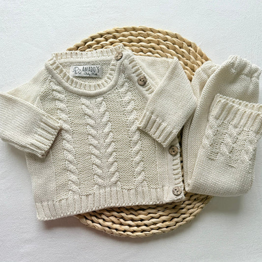 Conjunto hilo - Beige trenzado