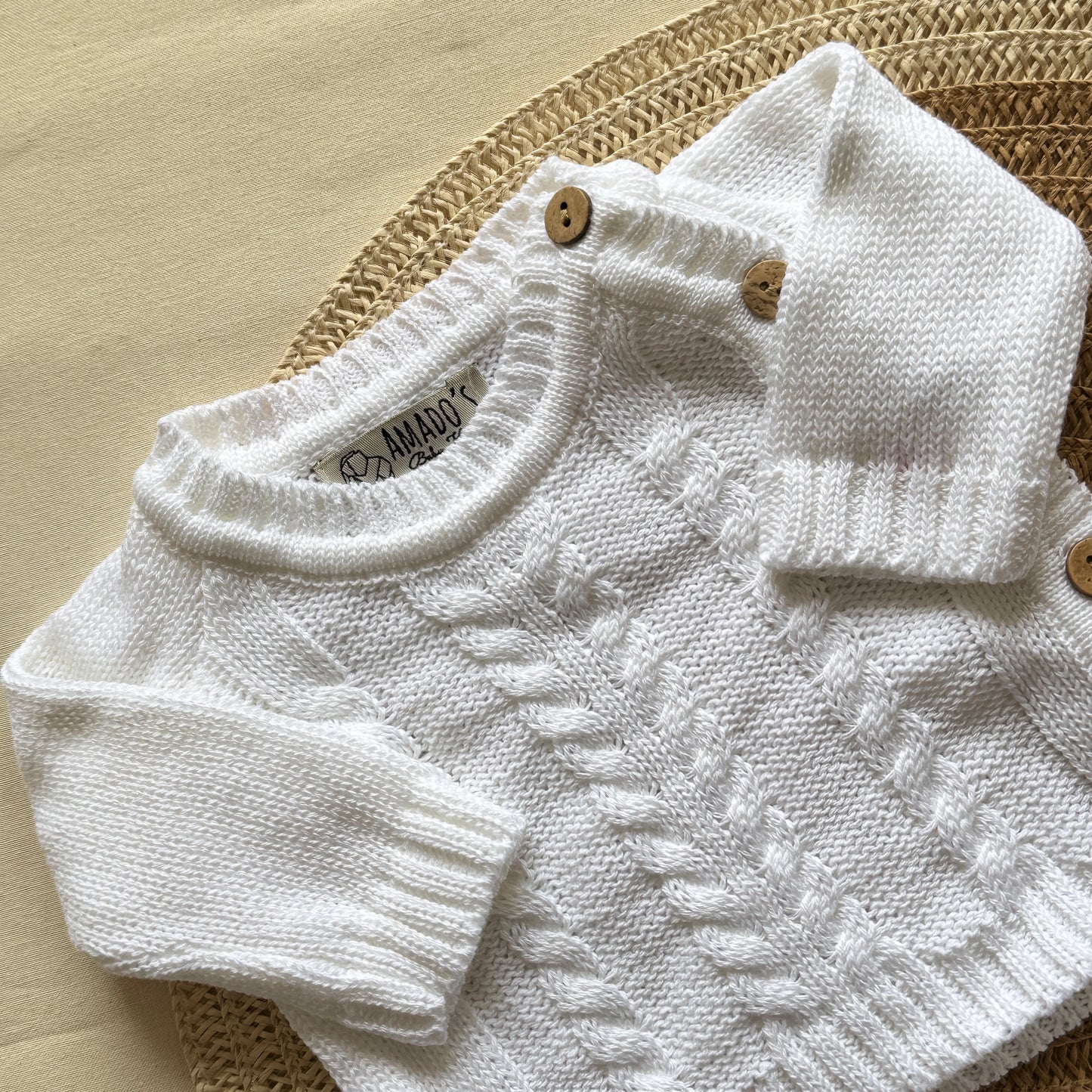 Conjunto hilo - Blanco trenzado