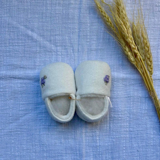 Zapatitos - Florcita violeta