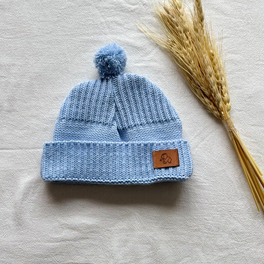 Gorro tejido - Celeste