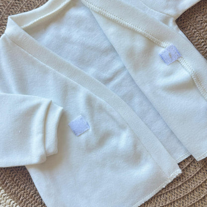 Set algodón - Crudo con moñita