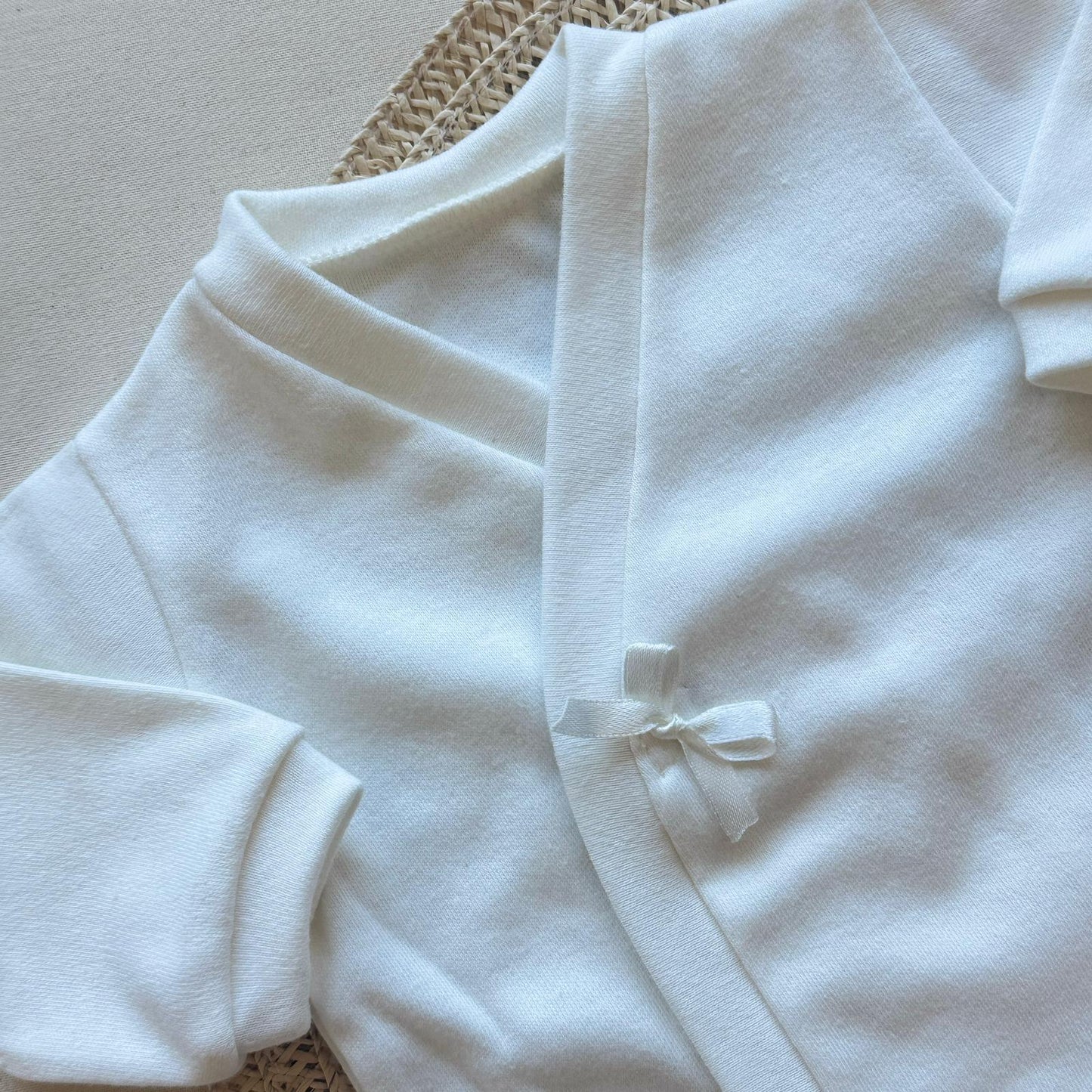 Set algodón - Crudo con moñita