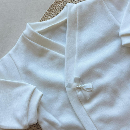 Set algodón - Crudo con moñita