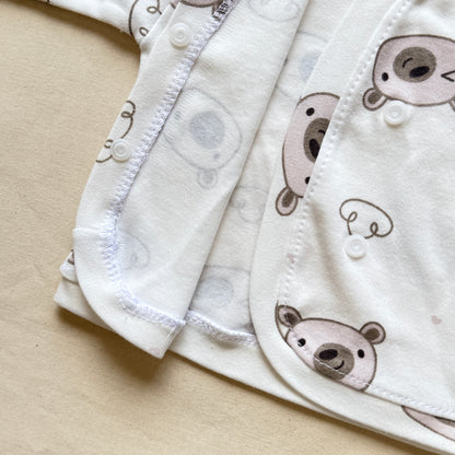 Set algodón - Ositos y nubes blanco