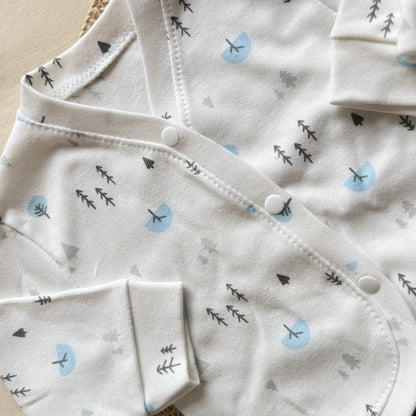 Set algodón - Bosque pantalón blanco