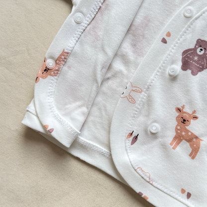 Set algodón - Animalitos pantalón rosa