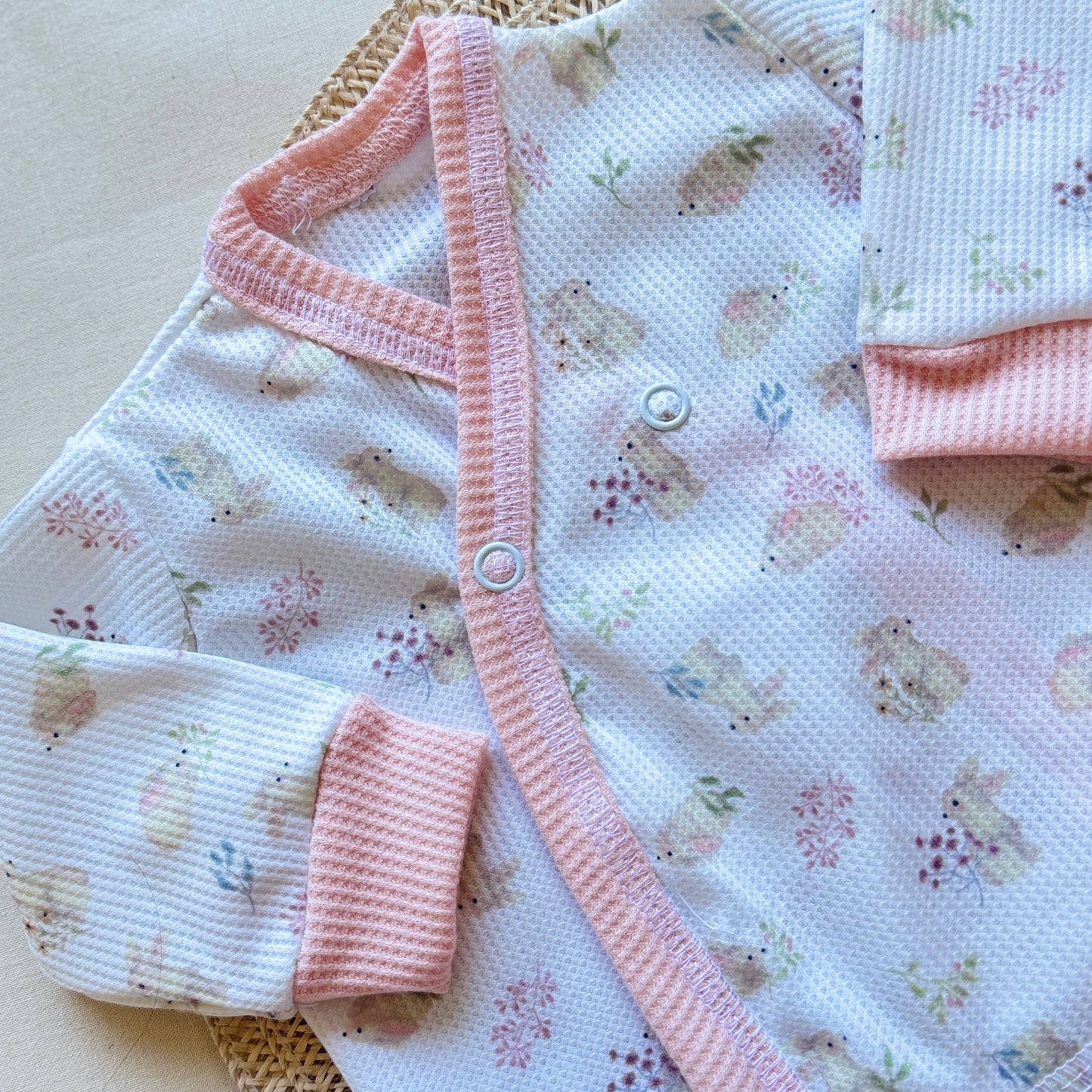 Set algodón - Rosa conejitos