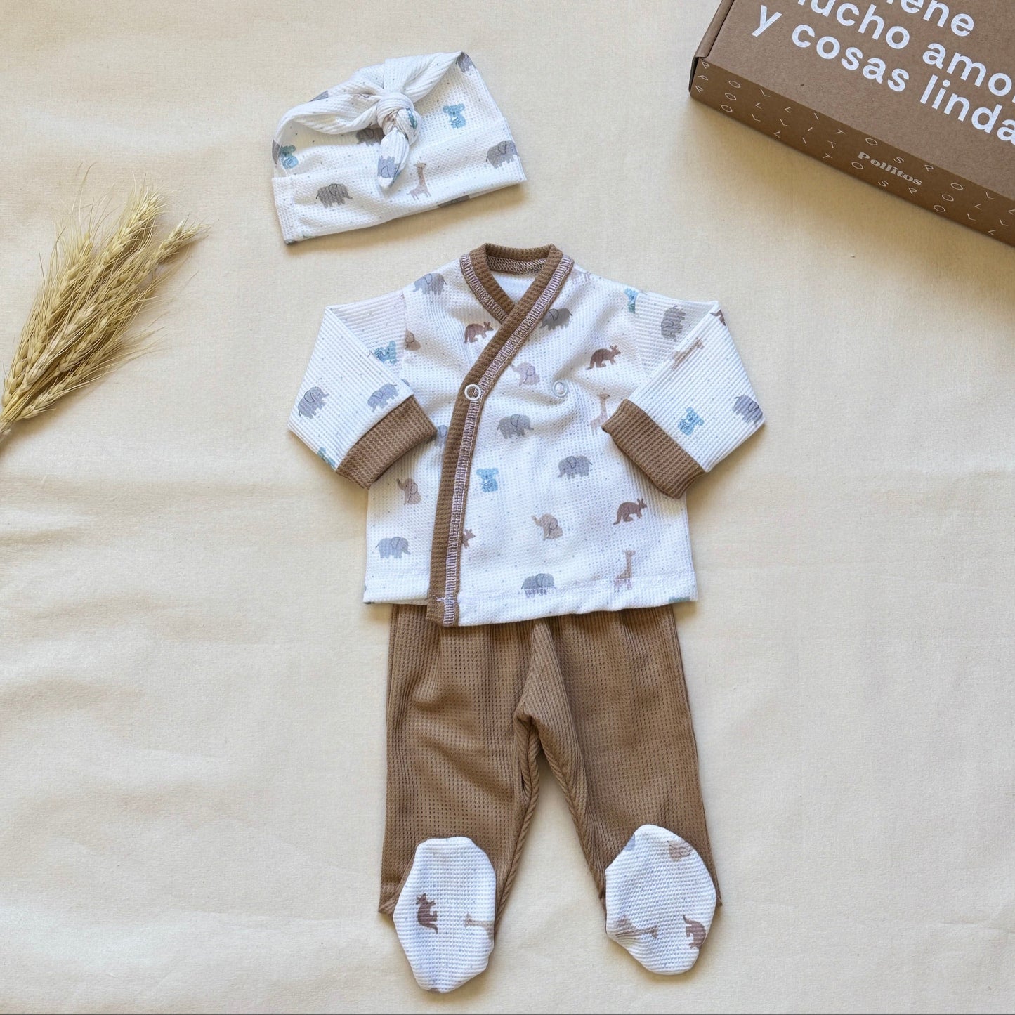 Set algodón - Camel animalitos