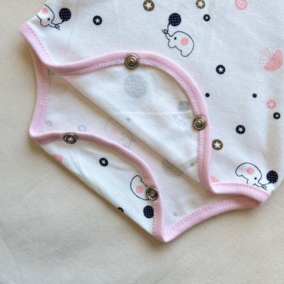 Set algodón - Rosa elefantitos