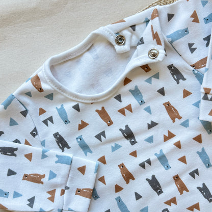 Set algodón - Crudo ositos