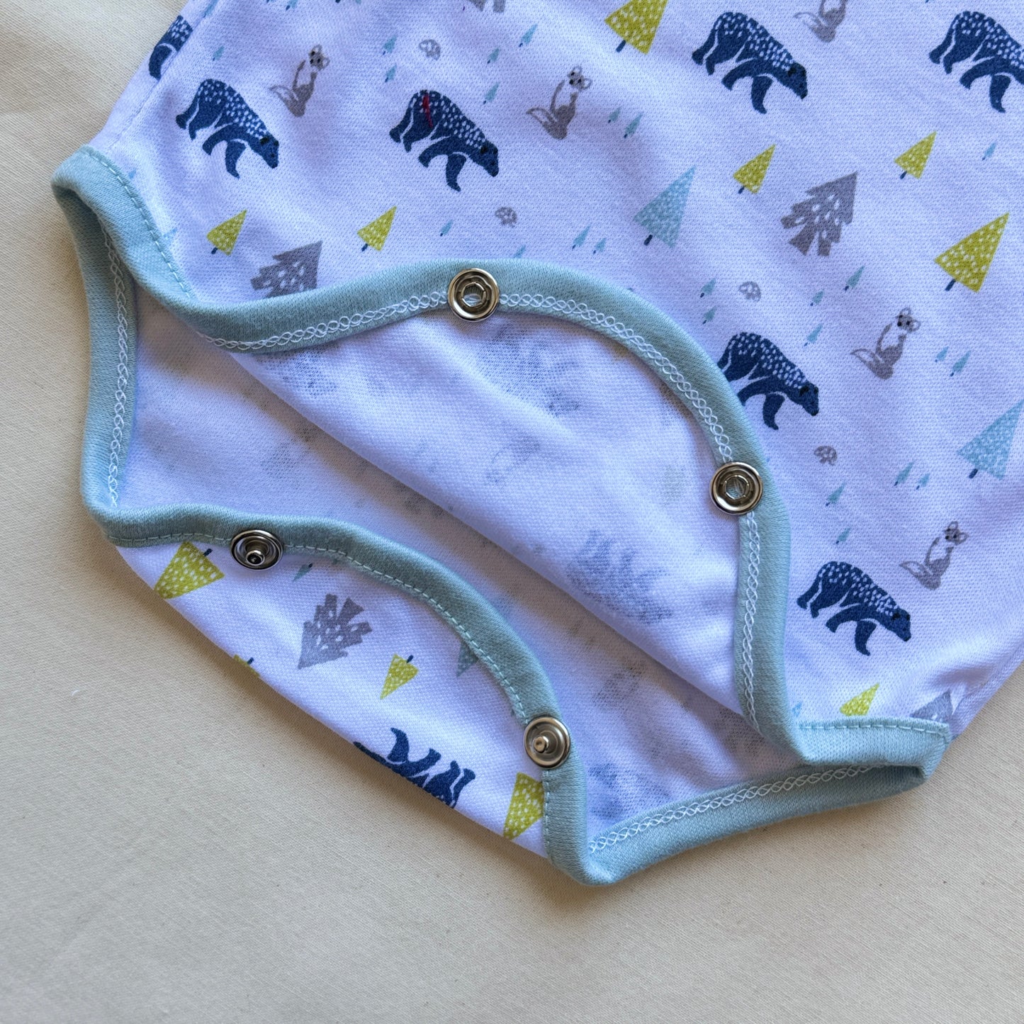 Set algodón - Celeste ositos