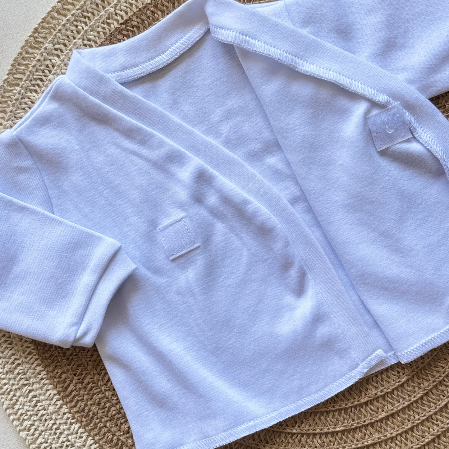 Set algodón - Blanco con moñita