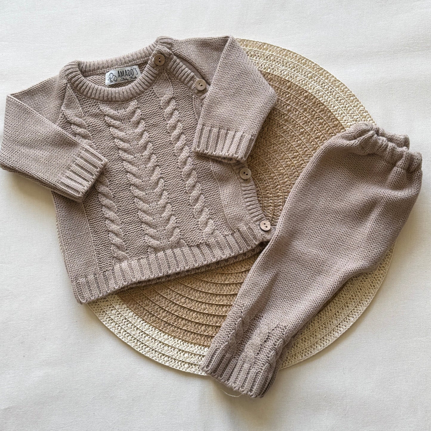 Conjunto tejido - Marrón