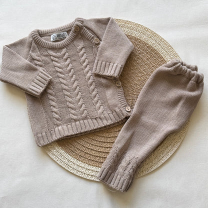 Conjunto tejido - Marrón