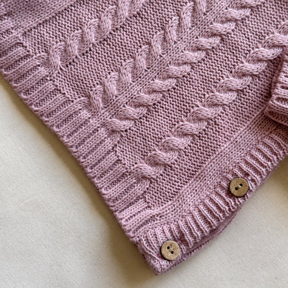 Conjunto tejido - Rosa viejo