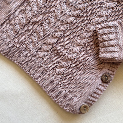 Conjunto hilo - Rosa arena trenzado
