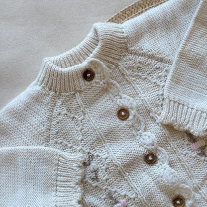 Conjunto hilo - Beige y rosa