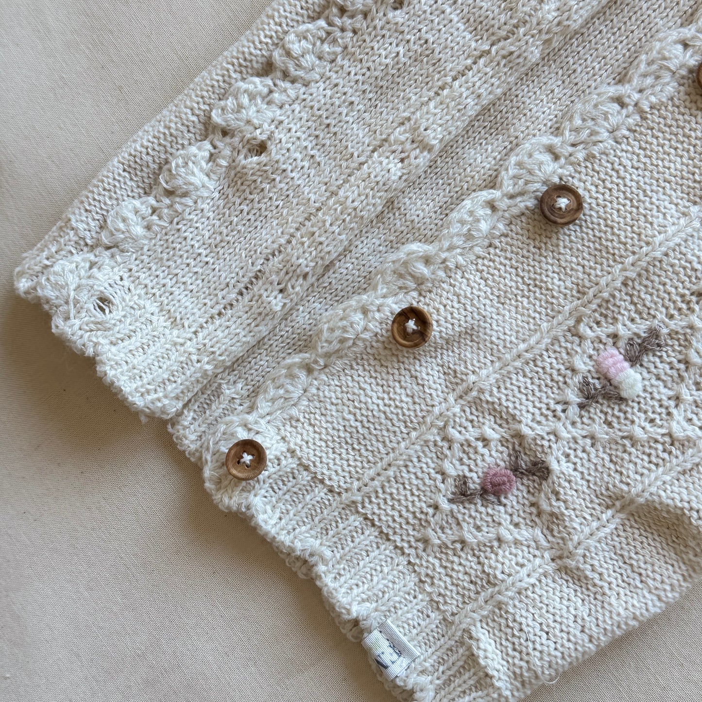 Conjunto hilo - Beige y rosa