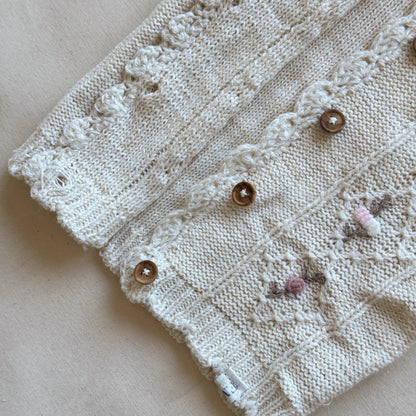 Conjunto hilo - Beige y rosa